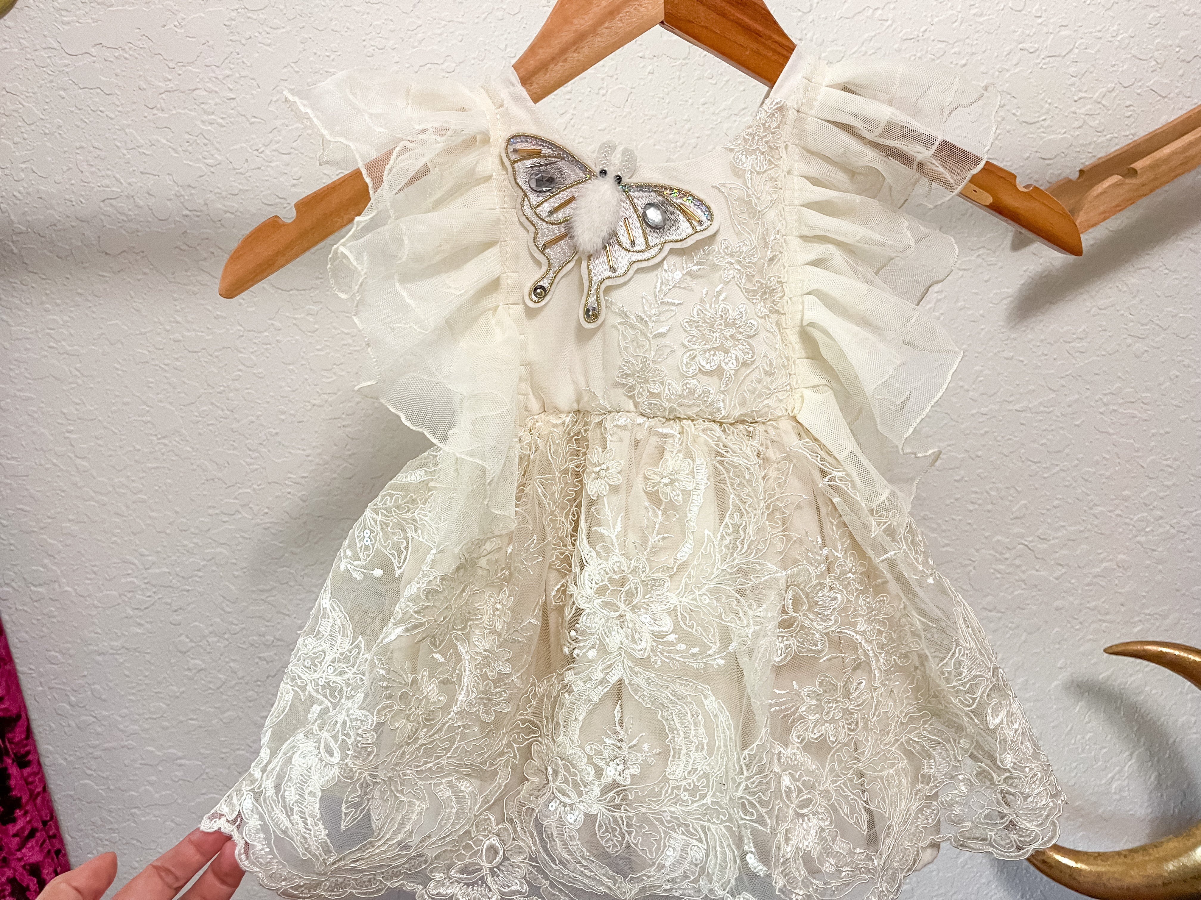 Winter Dreams- Moth Romper Dress Set