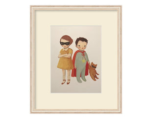 Superhero Duo Wall Art