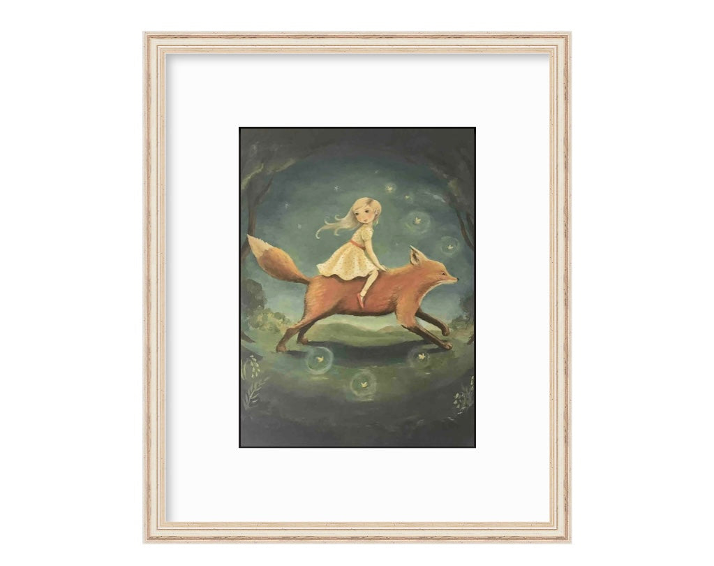 Fox in the Night Wall Art