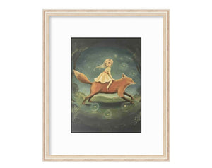 Fox in the Night Wall Art