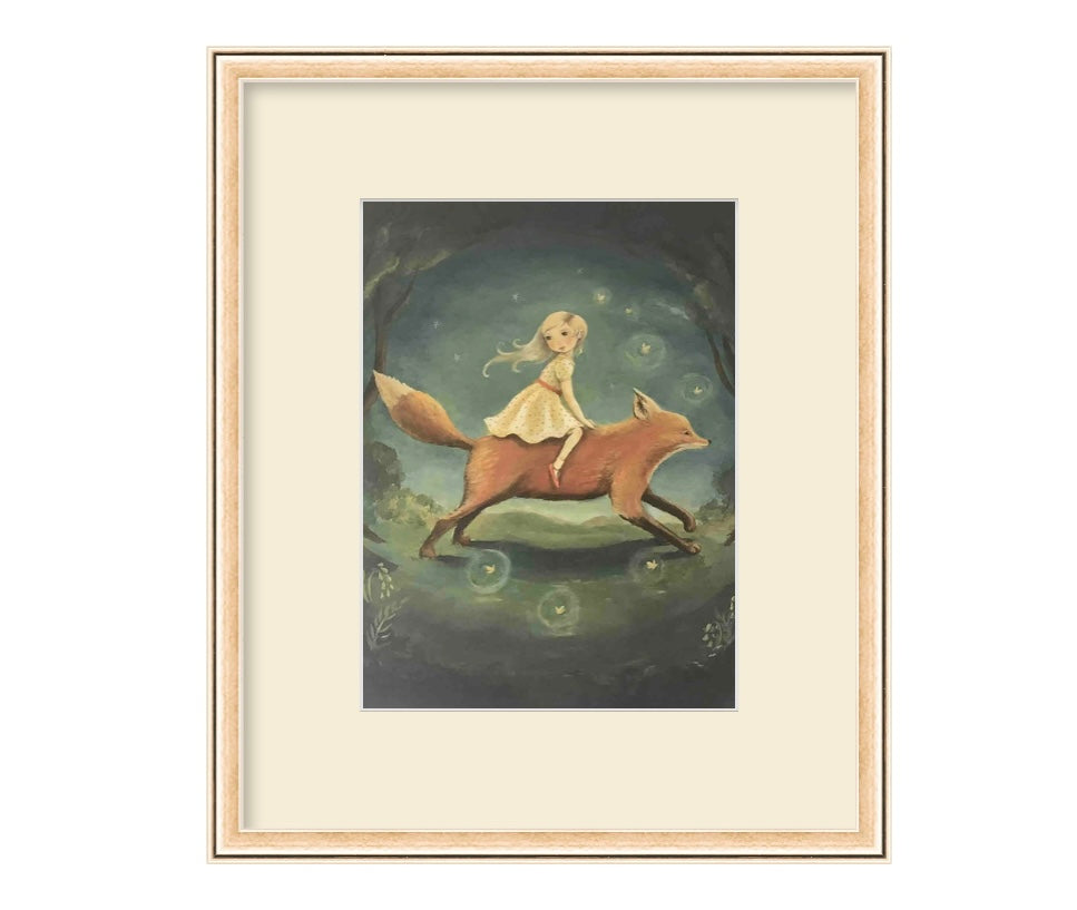 Fox in the Night Wall Art