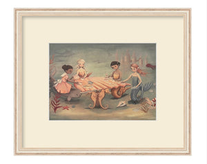 Tea Party with Mermaids Wall Art