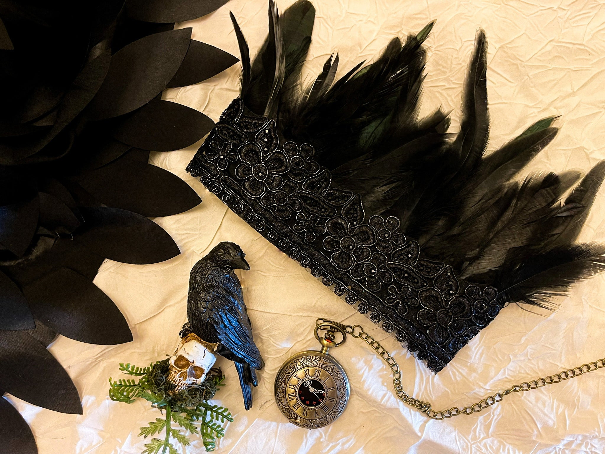 Black Raven Cape Set