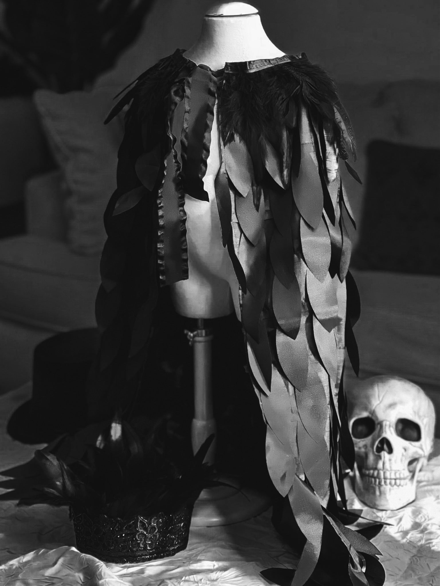 Black Raven Cape Set
